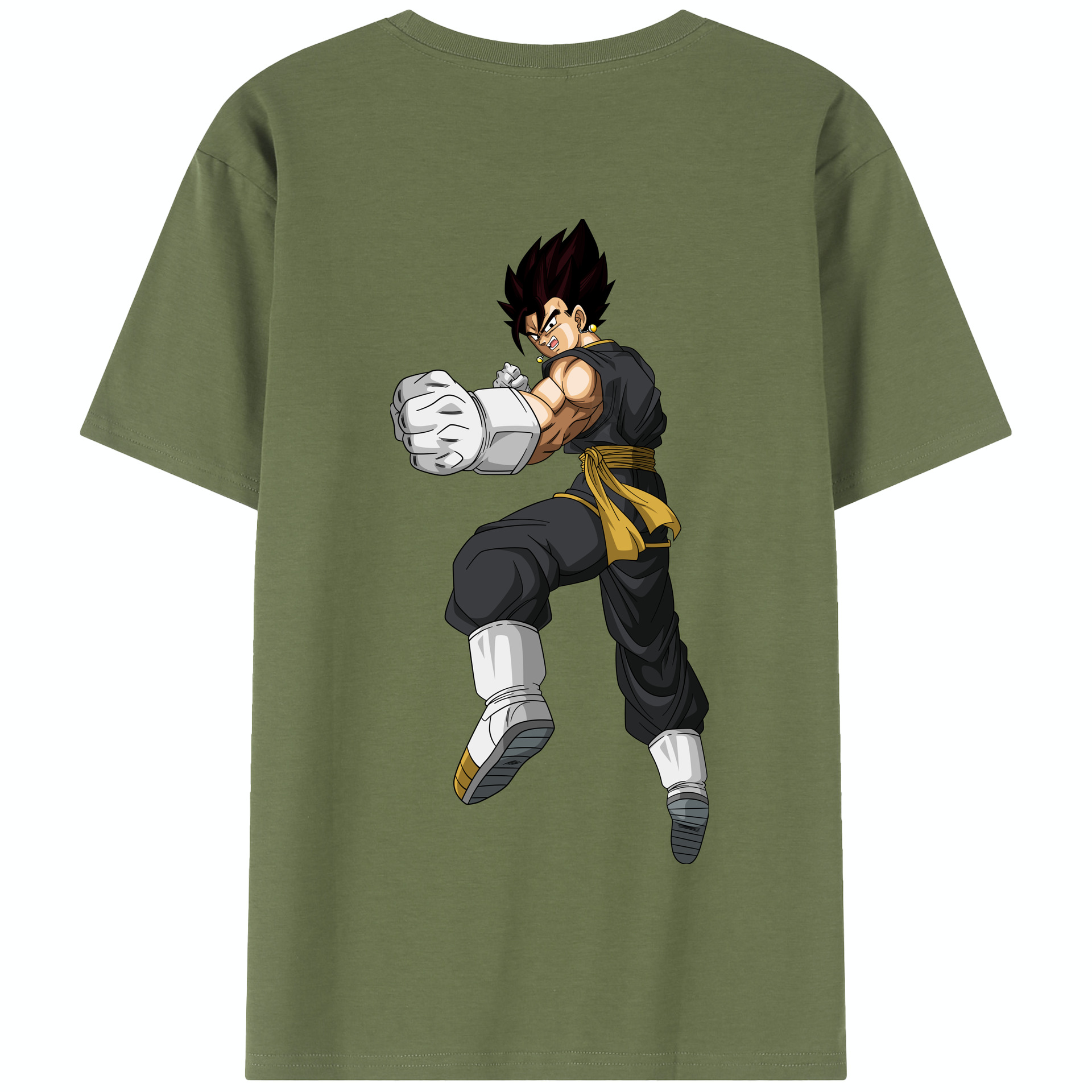 （画像用） ドラゴンボール ベジット DRAGON BALL Vegetto 綿100％半袖Tシャツ（背面プリント）